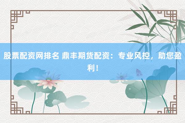 股票配资网排名 鼎丰期货配资：专业风控，助您盈利！
